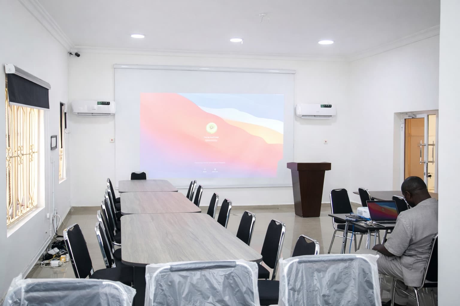 Meeting room - projector view